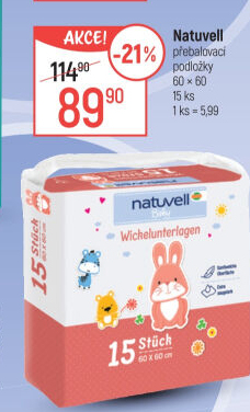 Podložky přebalovací Natuvell
