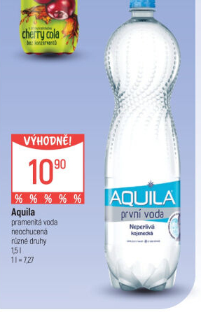 Přírodní voda Aquila Aqualinea
