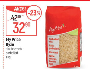 Rýže dlouhozrnná parboiled My Price