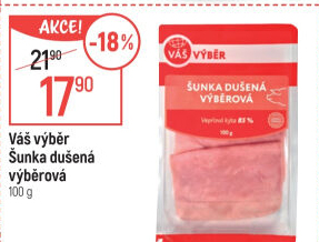 Šunka výběrová dušená Váš Výběr