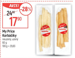 Sýr korbáčky My price