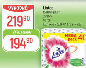 Toaletní papír 3vrstvý Linteo
