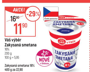 Zakysaná smetana 16% Váš Výběr