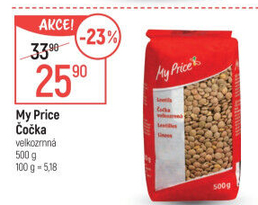 Čočka velkozrnná My Price