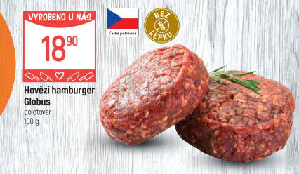 Hovězí hamburger Globus
