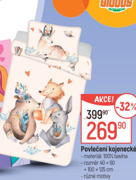 Kojenecké bavlněné povlečení