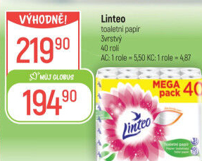 Toaletní papír 3vrstvý Linteo