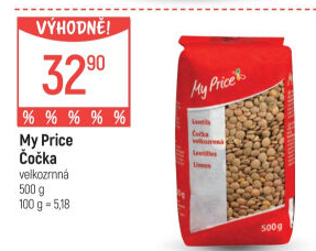 Čočka velkozrnná My Price