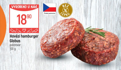 Hovězí hamburger Globus