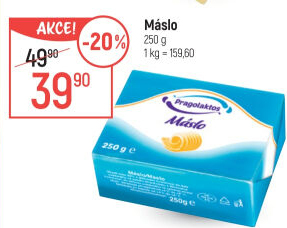 Máslo Mlékárna Pragolaktos