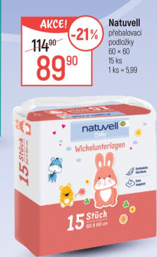 Podložky přebalovací Natuvell