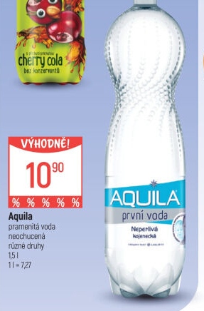 Přírodní voda Aquila Aqualinea