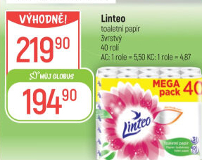 Toaletní papír 3vrstvý Linteo
