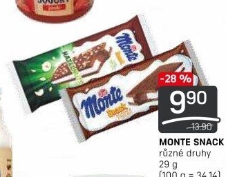 Dezert mléčný Monte Snack Zott