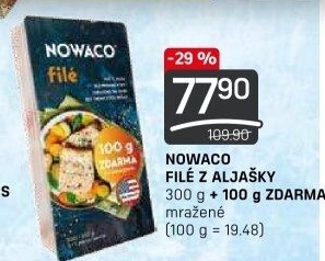 Filé z Aljašky mražené Nowaco