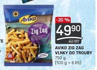 Hranolky vlnky mražené Zig Zag Aviko