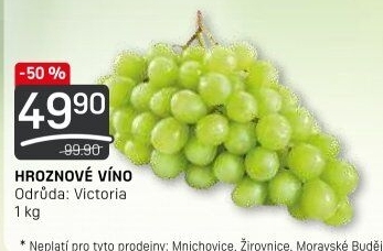 Hrozny bílé Victoria