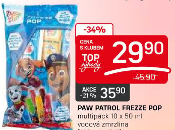 Nanuk vodový Freeze Pop Sweet'