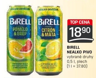 Nealkoholické pivo ochucené Birell