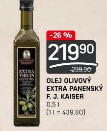 Olivový olej extra panenský Exclusive Franz Josef Kaiser
