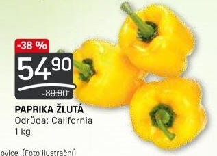 Paprika žlutá