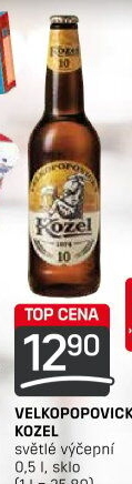 Pivo světlé výčepní 10°Velkopopovický Kozel