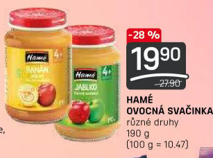 Přesnídávka ovocná Hamé
