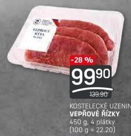 Řízky vepřové Kostelecké uzeniny