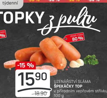 Špekáčky Top Sláma