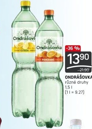 Voda ochucená Ondrášovka