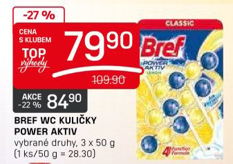 WC blok tuhý Power Aktiv Bref