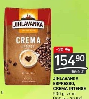 Zrnková káva Espresso Jihlavanka