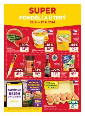 akční leták BILLA 21.8.2024-27.8.2024