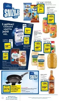 akční leták Tesco 21.8.2024-27.8.2024