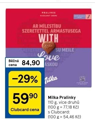 Bonboniéry Milka