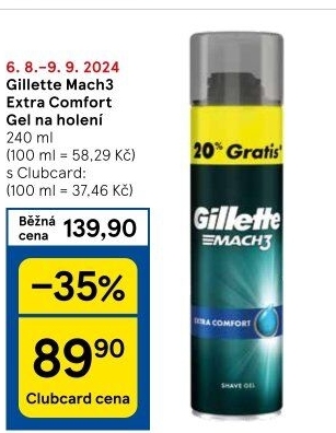 Gel na holení pánský Mach 3 Gillette