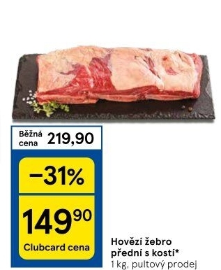 Hovězí žebra s kostí