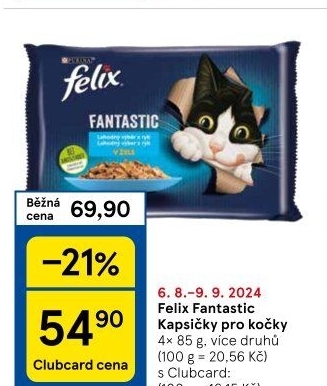 Kapsičky pro kočky Fantastic Felix Purina