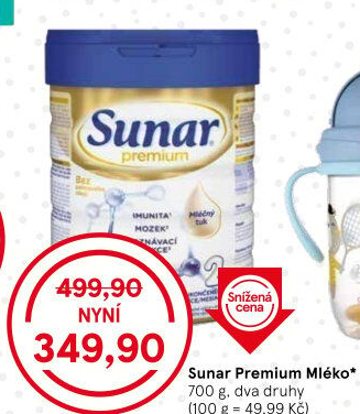 Kojenecká výživa Premium Sunar