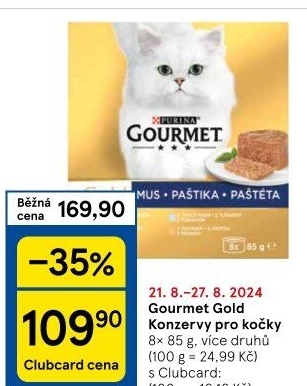 Konzerva pro kočky Gold Gourmet Purina