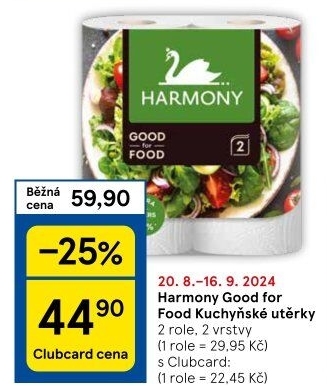 Kuchyňské utěrky 2vrstvé Good for Food Harmony