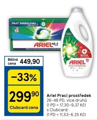 Prací prostředky Ariel