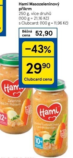 Příkrm masozeleninový Hami