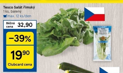 Salát římský Tesco