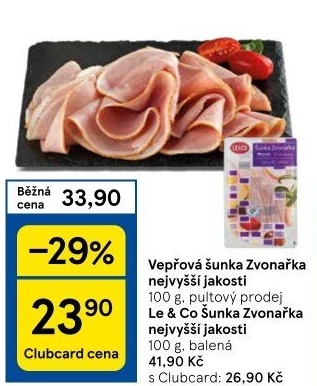Šunka vepřová Zvonařka nejvyšší jakosti
