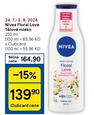 Tělová mléka Nivea