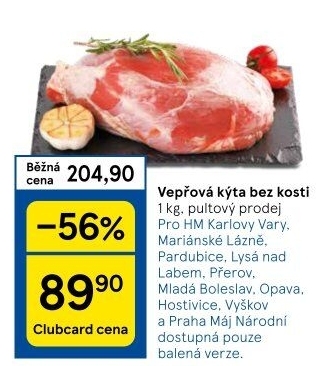 Vepřová kýta bez kosti