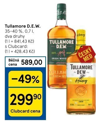Whiskey irská Tullamore Dew