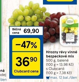 Hrozny mix bezsemenné The Grower'