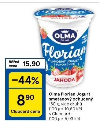 Jogurt smetanový Florian Olma
